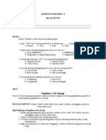 Mapeh4 Q4 Worksheet 2