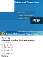 Lesson Presentation Warm Up: Holt Algebra 1 Holt Algebra 1