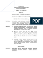 Permendiknas 13 Tahun 2007-Standar Kepala SekolahMadrasah