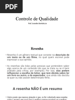 Controle de Qualidade