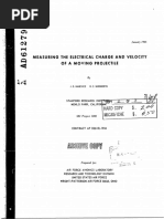 Measuring The Electrical Charge and Velocity: of A Moving Projectile