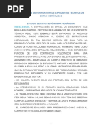 Estudio de Caso Aplicado A Obras Hidraulicas