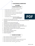 EC8311 - Electronics Laboratory Manual