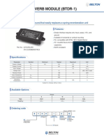 Digi-Log Reverb Module (Btdr-1) : A Great Digital Reverb Sound That Easily Replaces A Spring Reverberation Unit