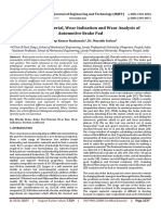 A Review On Material, Wear Indication and Wear Analysis of Automotive Brake Pad