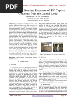 Shear and Bending Response of RC Captive