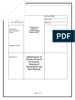 Maintenance of Patients Records, Its Security, Sharing of Information and Safe Disposal