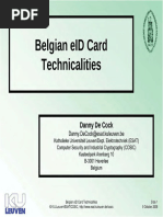 Belgian eID Card Technicalities