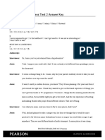 Gold Pre-First Progress Test 2 Answer Key: Section 1: Vocabulary 1