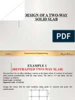 4 - Design of A Two Way Solid Slabs To BS8110