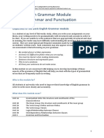 Basic English Grammar Module Unit 4: Grammar and Punctuation