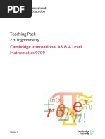 Teaching Pack: Cambridge International AS & A Level Mathematics 9709