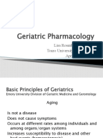 Geriatric Pharmacology: Lisa Rosenberg, MD Touro University Nevada April 6, 2011