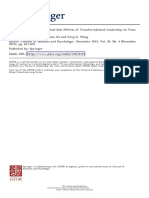 To Guide or To Divide - The Dual-Side Effects of Transformational Leadership On Team Innovation (2015)