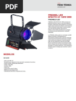 Ficha Tecnica - FRESNEL LED EFECTO UV 120W DMX