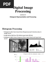 Lecture3 Histogram Representation and Processing