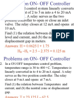 Problems On ON - OFF Controller