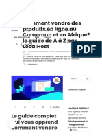 Comment Vendre Des Produits en Ligne Au Cameroun Et en Afrique? Le Guide de A À Z Par Localhost