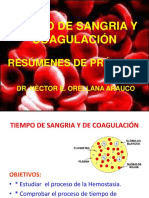 Tiempo de Sangria Y Coagulación: Resúmenes de Práctica