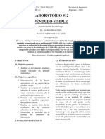 Lab 12 Péndulos Simples Informe - Alejandra Saavedra