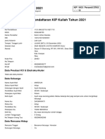 Contoh Formulir Pendaftaran KIP Kuliah