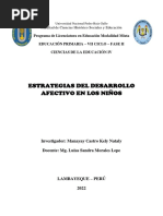 Ensayo-Estrategias Del Desarrollo Afectivo en Los Niños