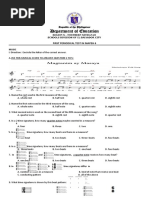 FIRST PERIODICAL TEST IN MAPEH 6 With TOS, and KA