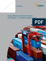 Energy Efficiency of Industrial Trucks - Test Methods - Container Straddle Carriers