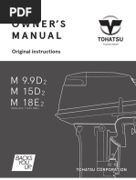 Owner'S Manual: M 9.9D M 18E M 15D