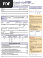 Private Car Proposal Form