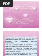 Cómo Mejorar Nuestras Relaciones Humanas - Breve Estudio Sobre Los 5 Lenguajes Del Amor de Gary Chapman