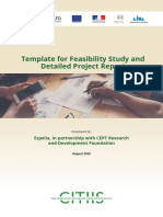 Template For Feasibility Study and Detailed Project Report