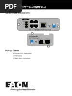 Eaton-ConnectUPS - WebSNMPcard-quickstart