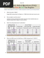 About & Tax Regime: Frequently Asked Questions (FAQ)