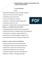 Unit 2: Electricity and Magnetism, Ac Theory & Electronics and Atomic & Nuclear Phy