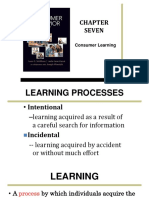 Seven: Consumer Learning