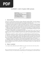 MATH2071: LAB 8: Explicit ODE Methods