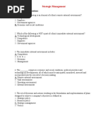 Strategic Management: Multiple Choice Questions