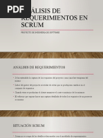 Análisis de Requerimientos en Scrum