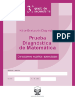 SEC 3 Prueba Diagnóstica Matemática Secundaria