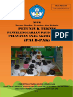 Petunjuk Teknis - Penyelenggaraan PAUD Berbasis Pelayanan Anak Agama Kristen Tahun 2013