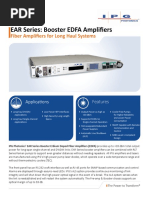 AMPLIFICADOR - Booster EDFA Amplifiers Datasheet