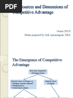 2013 CH 7 The Sources and Dimensions of Competitive Advantage