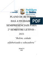 Orientações para o Retorno As Atividades Presenciais - Semec - 2021