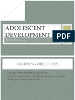 Adolescent Development: DR Ajayi A.H