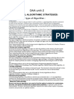 DAA Unit-2: Fundamental Algorithmic Strategies