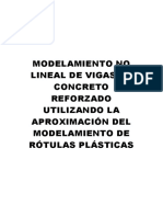 Modelamiento No Lineal de Vigas de CR Utilizando La Aproximación de Las Rótulas Plásticas