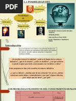 TEORÍA SOBRE LA POSIBILIDAD DEL CONOCIMIENTO Filosofia