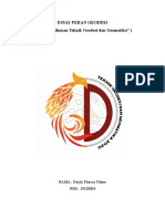 Essay Peran Teknik Geodesi Dan Geomatika