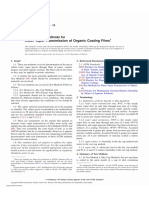 ASTM D1653 Water Vapor Transmission of Organic Coating Film